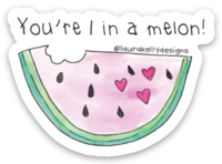 Vinyl Sticker - One in a Melon
