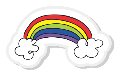 Rainbow Acrylic Pin
