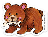 BEAR CUB VINYL STICKER