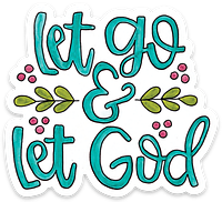 LET GO VINYL STICKER