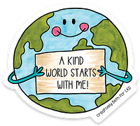 KIND WORLD VINYL STICKER
